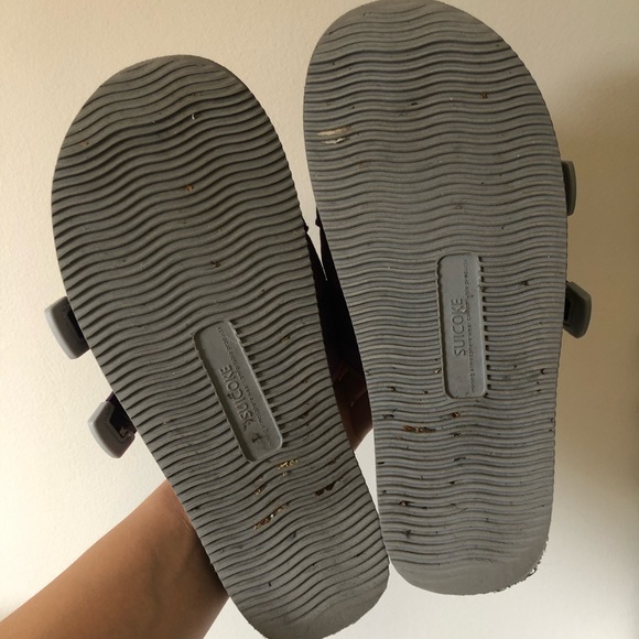 SUICOKE Moto-Cab Purple and Pink Slides - Picture 5 of 6